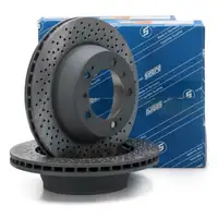 SEBRO Bremsscheiben Satz f&uuml;r PORSCHE 996 997 3.4/3.6 Carrera Boxster Cayman 987 3.4 hinten