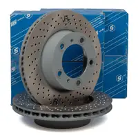 SEBRO Bremsscheiben Satz f&uuml;r PORSCHE Boxster Cayman (987) 2.7 240 / 245 PS vorne