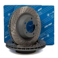 SEBRO Bremsscheiben Satz f&uuml;r PORSCHE 991 3.4 Carrera / 4 350 PS hinten