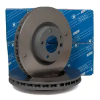 SEBRO Bremsscheiben Satz f&uuml;r PORSCHE Cayenne (92A) VW Touareg (7P) vorne