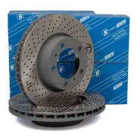 SEBRO Bremsscheiben Satz f&uuml;r PORSCHE Boxster Cayman (981) 2.7 211/265/275 PS vorne