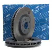 SEBRO Bremsscheiben Satz f&uuml;r PORSCHE Macan (95B) 2.0 S / GTS 3.6 Turbo 1LB/1LF vorne