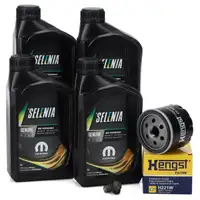 4L PETRONAS SELENIA WR FORWARD 0W30 Engine Oil HENGST Oil Filter for FIAT 500X 334 Tipo 356 1.0