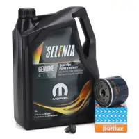 5L SELENIA DIGITEK PURE ENERGY 0W-30 Engine Oil + PURFLUX Oil Filter for FIAT 500X 1.0L and 1.3L