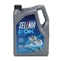 5L 5 Liter PETRONAS SELENIA 20K PLUS 5W-40 Motor&ouml;l ACEA C3/B4 FCA 9.55535-M2/H2/N2
