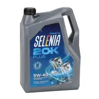 5L 5 Liter PETRONAS SELENIA 20K PLUS 5W-40 Motor&ouml;l ACEA C3/B4 FCA 9.55535-M2/H2/N2