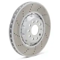 SHW Bremsscheiben + BREMBO Bel&auml;ge + Sensor f&uuml;r VW GolfF 7 8 GTI/R AUDI S3 8V 8Y vorne