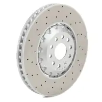 SHW Brake Discs + ZIMMERMAN Brake Pads + Sensor for VW Golf 8 GTI/R and Audi S3 8Y (front)