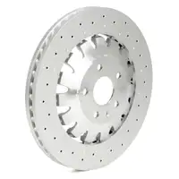 SHW Bremsscheiben + BREMBO Bremsbel&auml;ge + Sensor f&uuml;r AUDI RS3 8V PR-1LH/1LU vorne