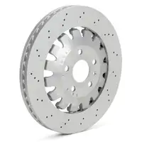 SHW Bremsscheiben + BREMBO Bremsbel&auml;ge + Sensor f&uuml;r AUDI TTRS FV PR-1ZK/1LU 400 PS vorne