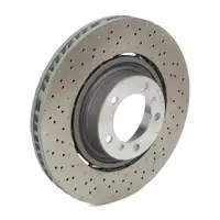 SHW Bremsscheiben + TEXTAR Bel&auml;ge + Sensor f&uuml;r PORCHE 991 3.8 Turbo / S bis 2016 vorne