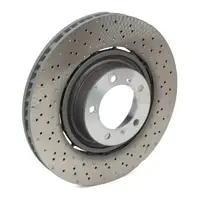 SHW Bremsscheiben + TEXTAR Bel&auml;ge + Sensor f&uuml;r PORCHE 991 3.8 Turbo / S bis 2016 vorne