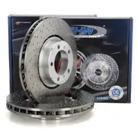 SHW Bremsscheiben Satz f&uuml;r PORSCHE 991 3.0 Carrera S / GTS 420/450 PS vorne