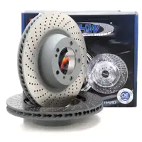 SHW Bremsscheiben Satz für PORSCHE 992 / Cabrio / Targa 3.0 Carrera S / 4S 450 PS hinten