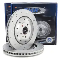 SHW Bremsscheiben Satz f&uuml;r AUDI R8 42 PR-2ED bis Fgst. 42CN010000 hinten 420615601F