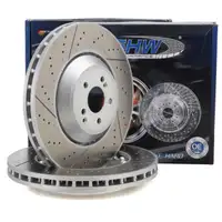 SHW Bremsscheiben Satz f&uuml;r MERCEDES W205 W213 10/C253 R231 GT X290 63AMG vorne 2314211812