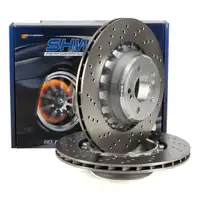 SHW Bremsscheiben Satz f&uuml;r BMW X5M F85 X6M F86 575 PS 12.2014-07.2019 hinten
