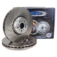 SHW Bremsscheiben Satz f&uuml;r BMW X3M F97 X4M F98 480/510 PS X5M F98 X6M F96 600/625 PS vorne