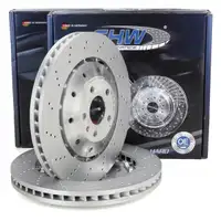 SHW Bremsscheiben Satz f&uuml;r AUDI RS4 B8 RS5 8T 8F PR-1LM/1ZL R8 vorne 420615301D