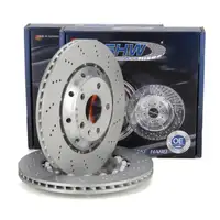 SHW Bremsscheiben Satz f&uuml;r AUDI RS4 (8E B7) PR-1KY 420 PS 09.2005-12.2008 hinten