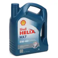 7L 7 Liter SHELL HELIX HX7 5W-40 Motor&ouml;l API SP ACEA A3/B4 f&uuml;r MB 229.3 VW 502.00/505.00