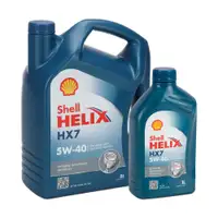6L 6 Liter SHELL HELIX HX7 5W-40 Motor&ouml;l API SP ACEA A3/B4 f&uuml;r MB 229.3 VW 502.00/505.00