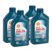 4L 4 Liter SHELL HELIX HX7 5W-40 Motor&ouml;l API SP ACEA A3/B4 f&uuml;r MB 229.3 VW 502.00/505.00