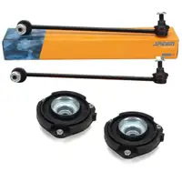2x SPIDAN Koppelstange + Federbeinlager f&uuml;r VW Golf 5 6 Passat B6 B7 Tiguan Touran vorne
