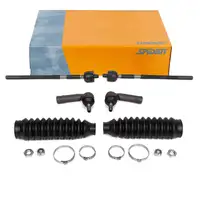 2x SPIDAN Spurstange + Spurstangenkopf + Manschette f&uuml;r VW Polo 6N2 Lupo mit SERVO vorne