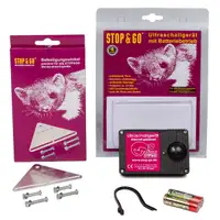 STOP & GO Marderschutz Marderschreck Ultraschallger&auml;t + Befestigungswinkel