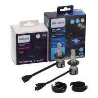 2x PHILIPS Ultinon Pro6000 HL Boost H7 LED Bulbs + Adapter for RENAULT Megane 4