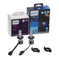 2x PHILIPS Ultinon Pro6000 HL Boost H7 LED + Adapter f&uuml;r CITROEN C3 3 PEUGEOT 2008 1 208 1