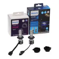 2x PHILIPS Ultinon Pro6000 HL Boost H7 LED Bulbs + Adapter for HYUNDAI i30 GD PD KIA Cee'