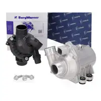 PIERBURG Wasserpumpe + BORGWARNER Thermostat f&uuml;r BMW E82 E88 E90-93 F10/11 X3 X5 X6 N55