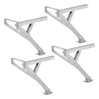 4x 600kg PROPLUS 361510V01 Ausdrehstütze Stützfuß Steckstütze Wohnwagen Kurbelstützen