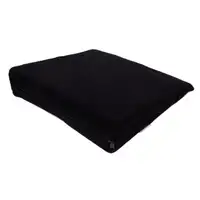 PROPLUS Wedge Cushion Seat Cushion 37x35x7.5 cm Seat Booster Car Seat BLACK