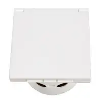 2x PROPLUS CEE Aussensteckdose Wohnwagen Wohnmobil 220-240V Einspeisung 16A IP44 wei&szlig;