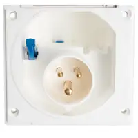 2x PROPLUS CEE Aussensteckdose Wohnwagen Wohnmobil 220-240V Einspeisung 16A IP44 wei&szlig;