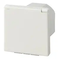 2x PROPLUS CEE Aussensteckdose Wohnwagen Wohnmobil 220-240V Einspeisung 16A IP44 wei&szlig;