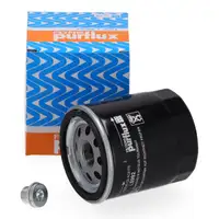 PURFLUX LS992 &Ouml;lfilter + Schraube f&uuml;r VW Polo 5 8X Ibiza 4 Toledo 4 Fabia 3 Rapid 1.4 TDI