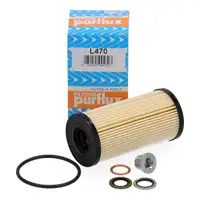 PURFLUX L470 &Ouml;lfilter + Schraube f&uuml;r NISSAN OPEL Movano A Vivaro A RENAULT 2.0/2.5 dCi