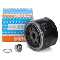 PURFLUX LS386 &Ouml;lfilter + Schraube f&uuml;r FIAT Ducato 244 250 IVECO Daily 3 4 5 6 2.3 DIESEL