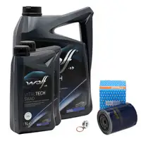 7L WOLF 5W40 Motor&ouml;l + PURFLUX &Ouml;lfilter f&uuml;r PSA Jumper 1 2 Boxer FIAT Ducato 2.5/2.8D
