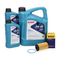 7L ROWE MULTI FORMULA 5W-50 Motor&ouml;l + HENGST &Ouml;lfilter f&uuml;r OPEL Insignia A Vectra V6 OPC