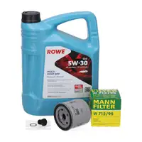 5L ROWE MULTI SYNT DPF 5W30 Motor&ouml;l + MANN &Ouml;lfilter f&uuml;r VW Golf 7 8 Passat 1.0-1.5 TSI