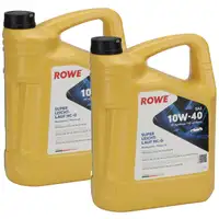10L 10 Liter ROWE SUPER LEICHTLAUF HC-O 10W-40 10W40 Motor&ouml;l &Ouml;l f&uuml;r MB 229.3 501.01/505.00