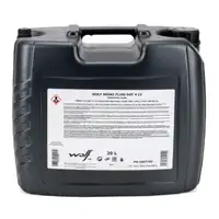 20L 20 Liter WOLF BRAKE FLUID DOT 4 LV Bremsfl&uuml;ssigkeit Brake ISO 4925 FMVSS 116 TL 766-Z