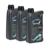 3L 3 Liter WOLF OFFICIALTECH 75W-85 FE LS GL 5 Schaltgetriebe&ouml;l Achsgetriebe&ouml;l