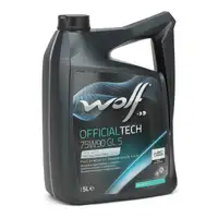 10L 10 Liter WOLF OFFICIALTECH 75W90 GL 5 Getriebe&ouml;l API GL-5 MAN MB 235.8 SCANIA VOLVO