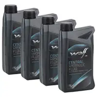 4L 4 LIter WOLF CENTRAL HYDRAULIC FLUID Hydraulik&ouml;l f&uuml;r BMW FIAT MERCEDES OPEL VOLVO VW